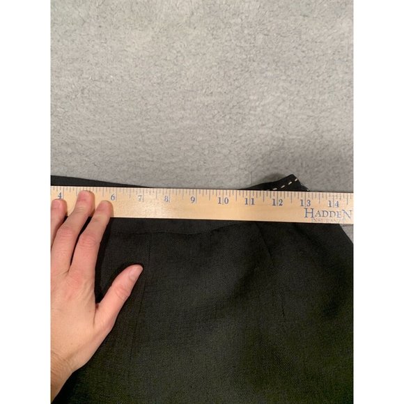 Vintage Sag Harbor Pants Suit Black Short Sleeves Lined Elastic Size 8 Polyester - Picture 13 of 16